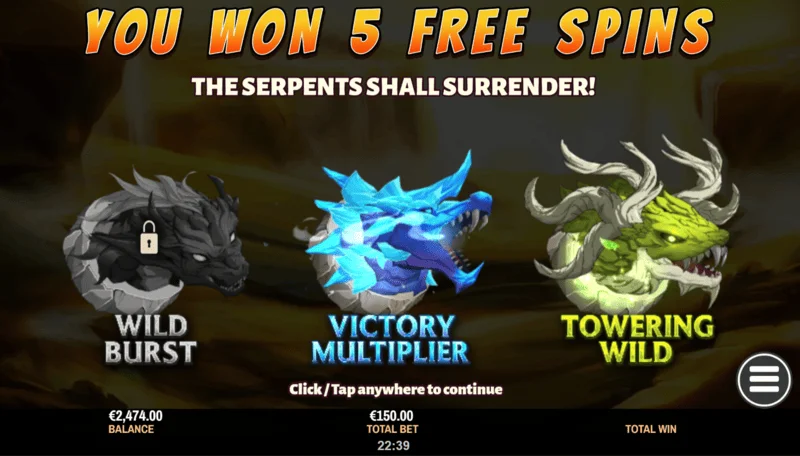 Hercules Fortune Quest - 5 free spins awarded