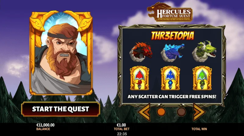 Hercules Fortune Quest - slot loading screen